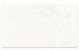 Sugar Jones - Mirella Dell'Aquila Signed 3x5 Index Card Autographed Signature