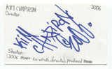 Kim Chapiron Signed 3x5 Index Card Autographed Signature Film Director