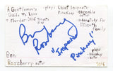 Ben Roseberry Signed 3x5 Index Card Autographed Actor A Gentleman's Guide