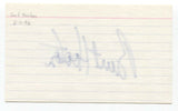 Burt Hooton Signed 3x5 Index Card Baseball Autographed Signature