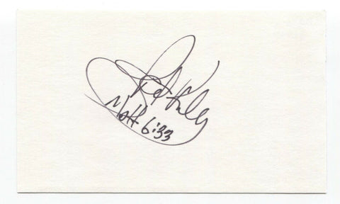 Pat Kelly Signed 3x5 Index Card Baseball Autographed Signature