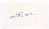 Steve Barr Signed 3x5 Index Card Autographed MLB Baseball Boston Red Sox