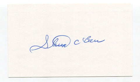 Steve Barr Signed 3x5 Index Card Autographed MLB Baseball Boston Red Sox