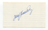 Terry Kennedy Signed 3x5 Index Card Baseball Autographed Signature