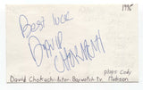 David Chokachi Signed 3x5 Index Card Autographed Signature Actor Baywatch