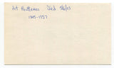 Art Houtteman Signed 3x5 Index Card Autographed MLB Baseball 1945 Detroit Tigers