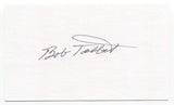 Bob Talbot Signed 3x5 Index Card Autograph Baseball MLB Chicago Cubs Debut 1953