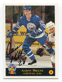 1994 Classic Blue Chip Aaron Miller Signed Card Hockey Autograph AUTO 105