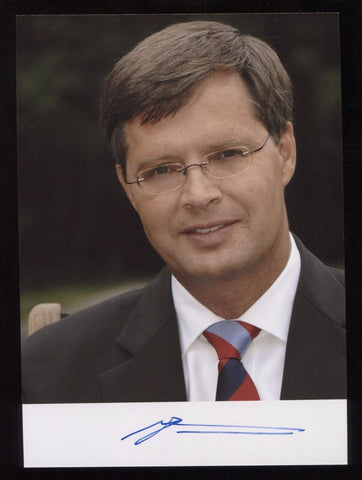 Jan Peter Balkenende  Signed Photo Netherlands Prime Minister Autographed