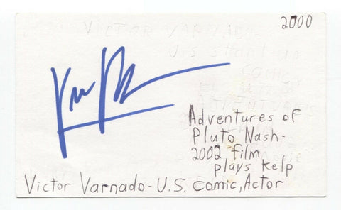 Victor Varnado Signed 3x5 Index Card Autographed Signature Actor Comedian