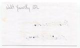 Walt Yowarsky Signed 3x5 Index Card Autographed Football NFL Washington Redskins