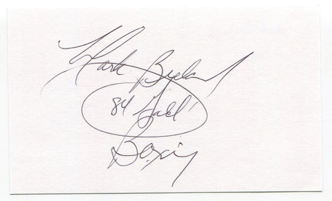 Mark Breland Signed 3x5 Index Card Autographed 1984 Boxer Olympic Gold