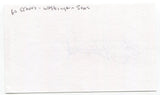 Ed Stroud Signed 3x5 Index Card Autographed MLB Baseball Washington Senators