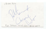 Chrome Halo - Rob Tennant - Signed Index 3x5 Card Autographed Signature Band