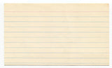 William "Bill" Terry Signed 3x5 Index Card Autographed Signature Baseball HOF