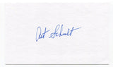 Art Schult Signed 3x5 Index Card Autographed MLB Baseball New York Yankees