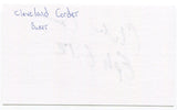 Cleveland Corder Signed 3x5 Index Card Autographed Boxer Middleweight Title