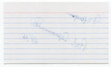 Bob Aspromonte Signed 3x5 Index Card Autographed Signature Baseball Dodgers