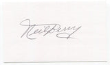 Cornelius "Neil" Berry Signed 3x5 Index Card Autographed Detroit Tigers Baseball