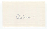 Al Rosen Signed Index Card Autograph Baseball 1948 Cleveland Indians