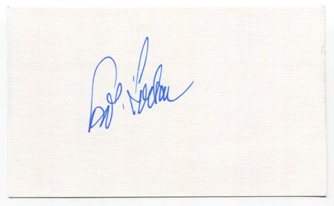 Bob Locker Signed 3x5 Index Card Autographed MLB Baseball Cubs Seattle Pilots