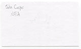 John Casper Signed 3x5 Index Card Autographed NASA Space Astronaut