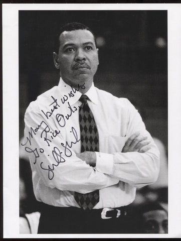 Willis Wilson Signed 8.5 x 11 Photo College NCAA Basketball Coach Autographed