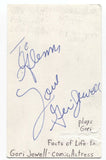 Geri Jewell Signed 3x5 Index Card Autographed Signature Actress Deadwood