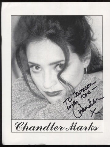 Chandler Marks Signed Photo Vintage Autographed Photograph Signer
