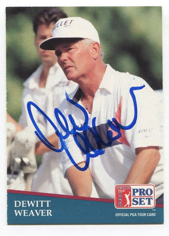 1991 Pro Set PGA Dewitt Weaver Signed Card Autographed #261