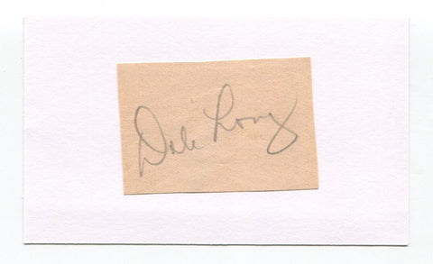 Dale Long Signed Cut Index Card Autographed Baseball MLB 1962 World Series