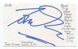 Tom Green Signed 3x5 Index Card Autographed Signature Actor Comedian