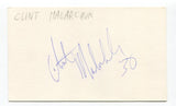 Clint Malarchuck Signed 3x5 Index Card Autographed NHL Hockey Buffalo Sabres