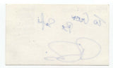 Rahn Ramey Signed Index 3x5 Card Autographed Signature Comic Comedian