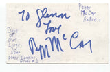 Peggy McCay Signed 3x5 Index Card Autographed Actress Days Of Our Lives