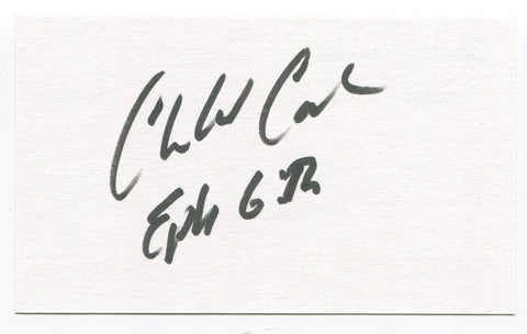 Cleveland Corder Signed 3x5 Index Card Autographed Boxer Middleweight Title