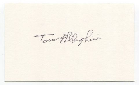 Thomas Alberghini Signed 3x5 Index Card Autographed Baseball Pittsburgh Steelers