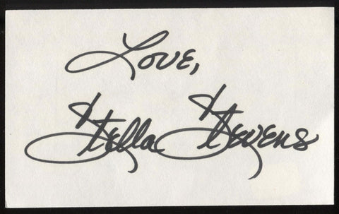 Stella Stevens Signed Index Card Signature Vintage Autographed AUTO 