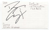 Default - Danny Craig Signed 3x5 Index Card Autographed Signature Band