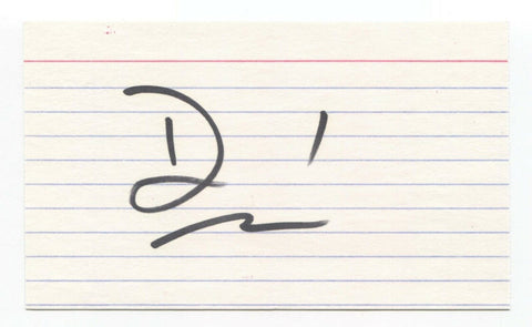 David Caruso Signed 3x5 Index Card Autographed Vintage Signature CSI