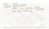 Peter MacNeill Signed 3x5  Index Card Autographed Signature Actor Traders
