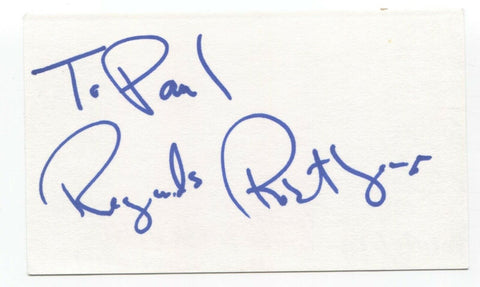 Robert Lepage Signed 3x5 Index Card Autographed Signature Director Playwright