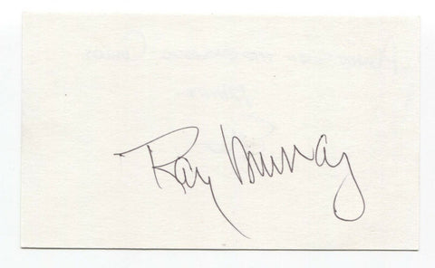 Ray Murray Signed Index Card Autographed Baseball 1948 Cleveland Indians