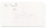 Bob Toneff Signed 3x5 Index Card Autograph Football NFL San Francisco 49ers