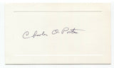 Charles O. Porter Signed Card Autographed Signature Oregon Politician