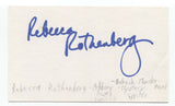 Rebecca Rothenberg Signed 3x5 Index Card Autographed Signature Author Writer