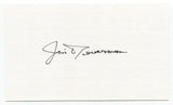 Jim Deverman Signed 3x5 Index Card Autographed John JFK Assassination Funeral