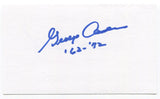 George Andrie Signed 3x5 Index Card Autographed Dallas Cowboys Super Bowl VI