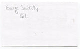 George Savitsky Signed 3x5 Index Card Autographed NFL Football College HOF