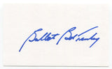 Bullet Bob Turley Signed 3x5 Index Card Autographed Baseball St. Louis Browns